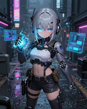 顶级黑客变成萌系机娘也很合理吧